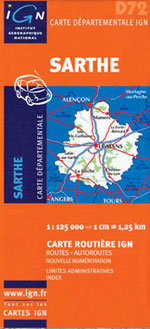 Ign Département #72 Sarthe