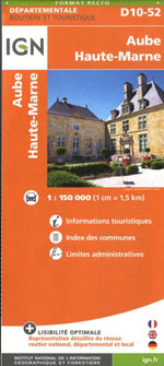 Ign Aube - Haute-Marne D10-52