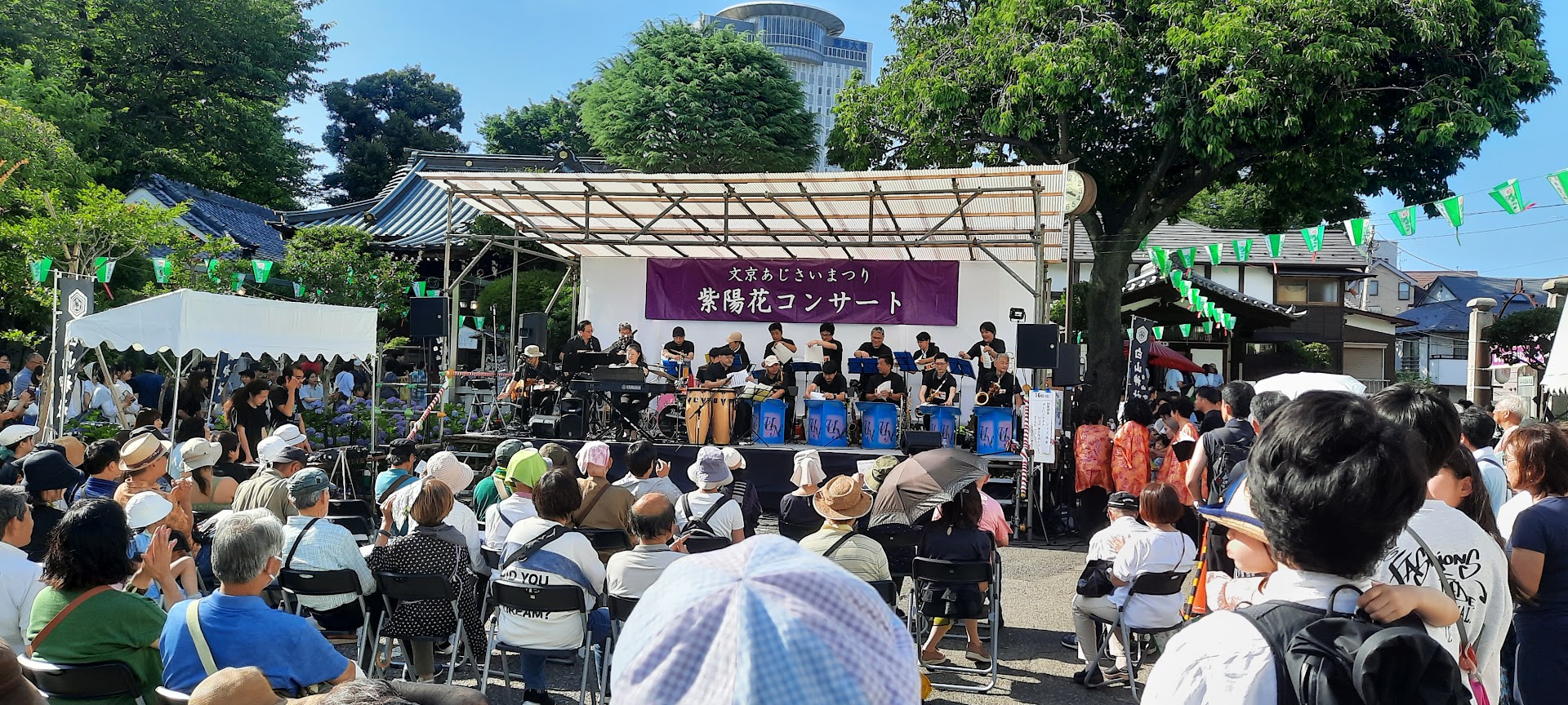 Festival des Hortensias dans le quartier de Bunkyo au sanctuaire Hakusan à Tokyo en juin. Photo © Daniel Desjardins