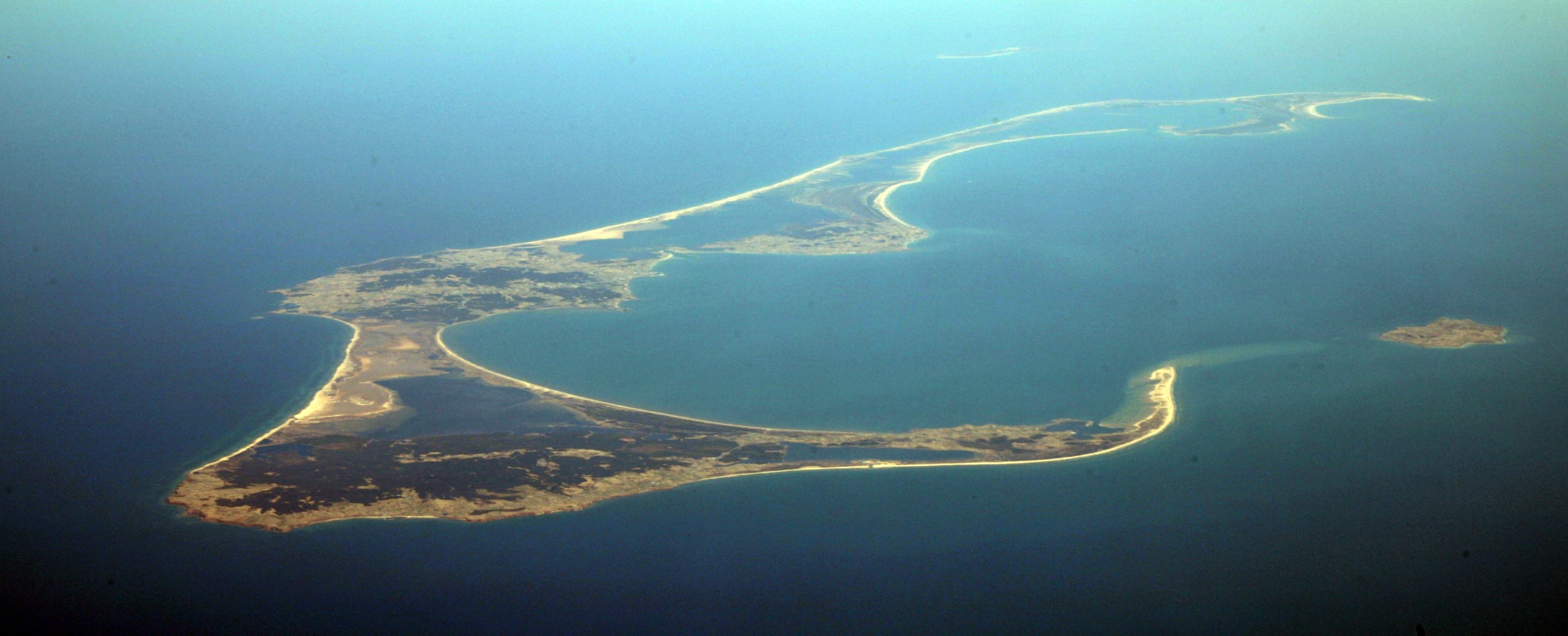 Vue aérienne de l'archipelle des Îles de la Madeleine. Par Doc Searls CC BY 2.0