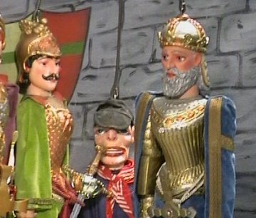 Tchantchès avec Charlemagne. Par L. Mahin — Prôpe ovraedje, CC BY-SA 3.0