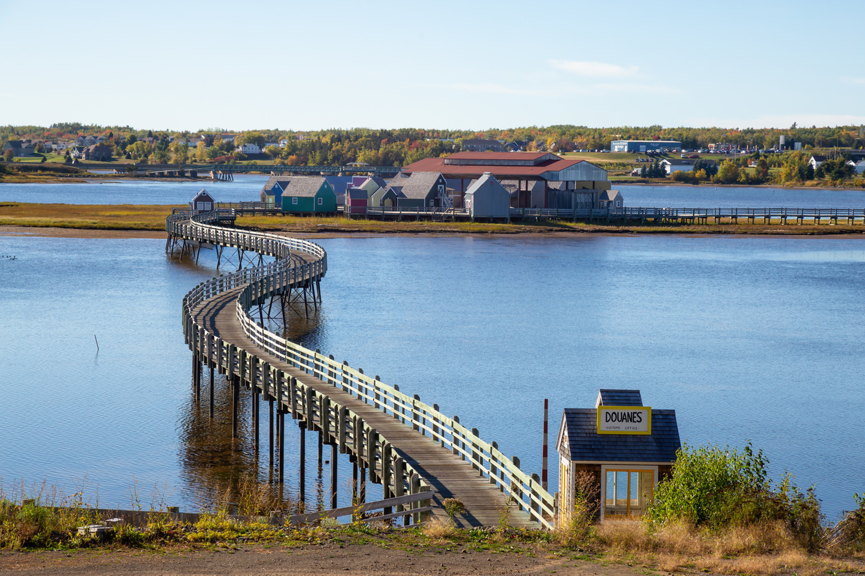 Bouctouche où est née Antonine Maillet en 1929, Nouveau-Brunswick, Canada.  © iStock / edb3_16