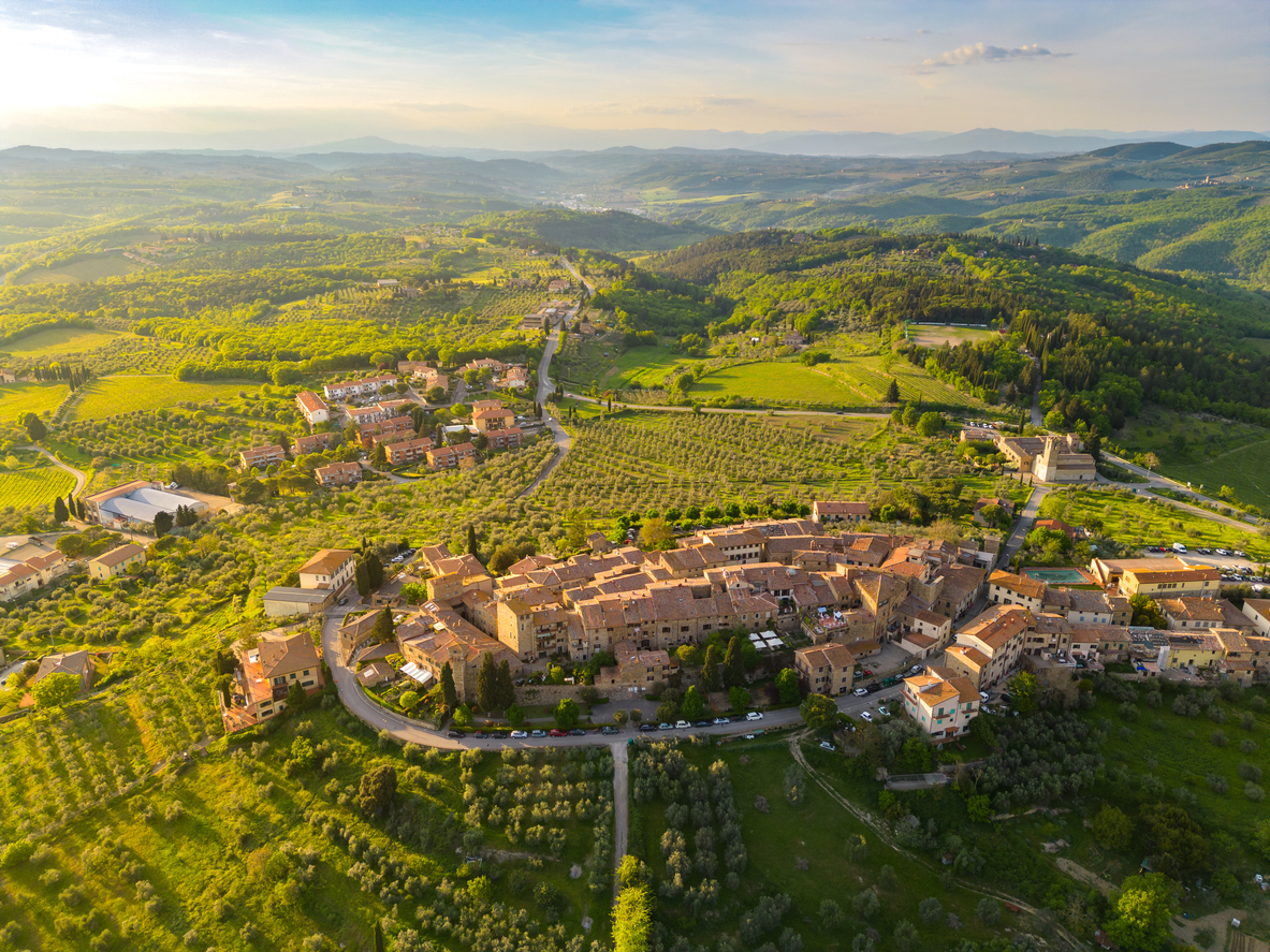 San Donato à Poggio en Toscane, près de Florence, Italie du Nord © iStock/ Fani Kurti
