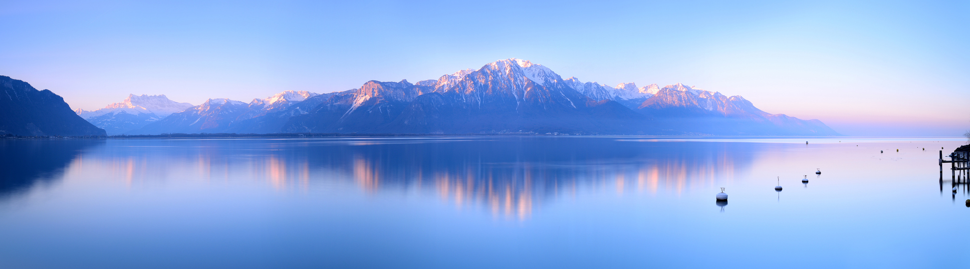 Le lac Léman près de Montreux.  © iStock / MaytheeVoran