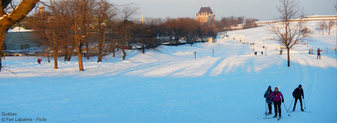 Plaines d'Abraham, ski de fond