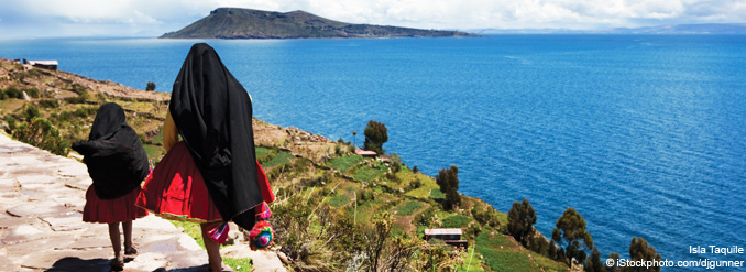 Le lac Titicaca et ses &icirc;les p&eacute;ruviennes