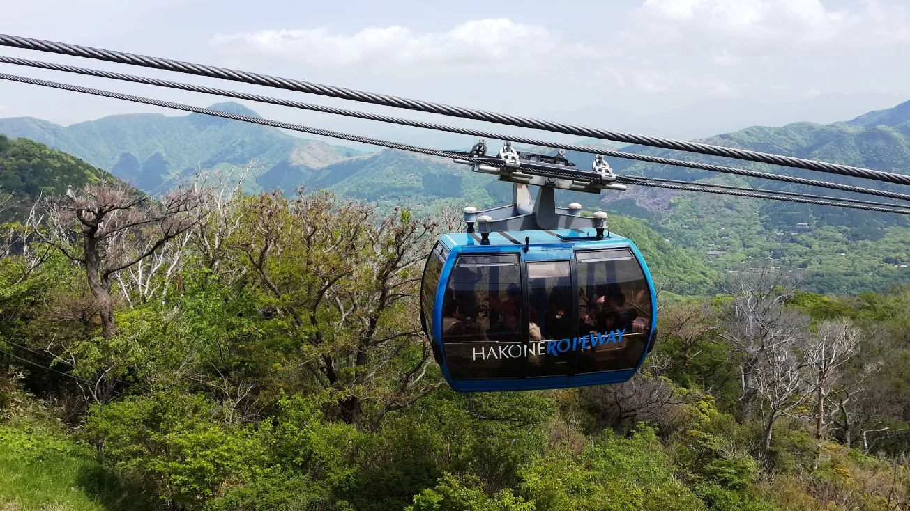 Le funitel Hakoné Ropeway. Photo  © Daniel Desjardins