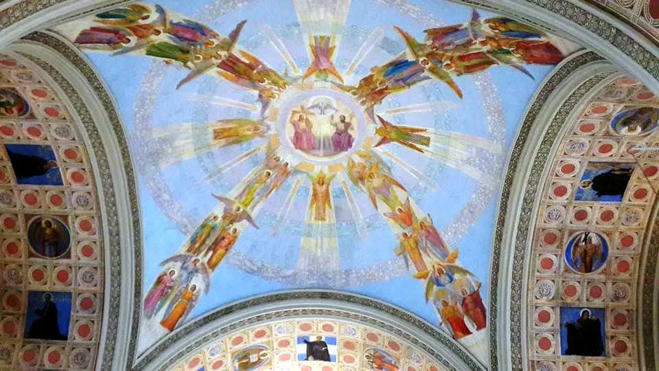 voute de l'église Notre-Dame-de-la-Défense dans la Petite Italie à Montréal, un décor de Guido Nincheri © Daniel Desjardins