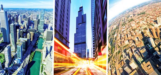 Lac Michigan, Centre Ville de Chicago | ©Dreamstime.com/Fotoluminate