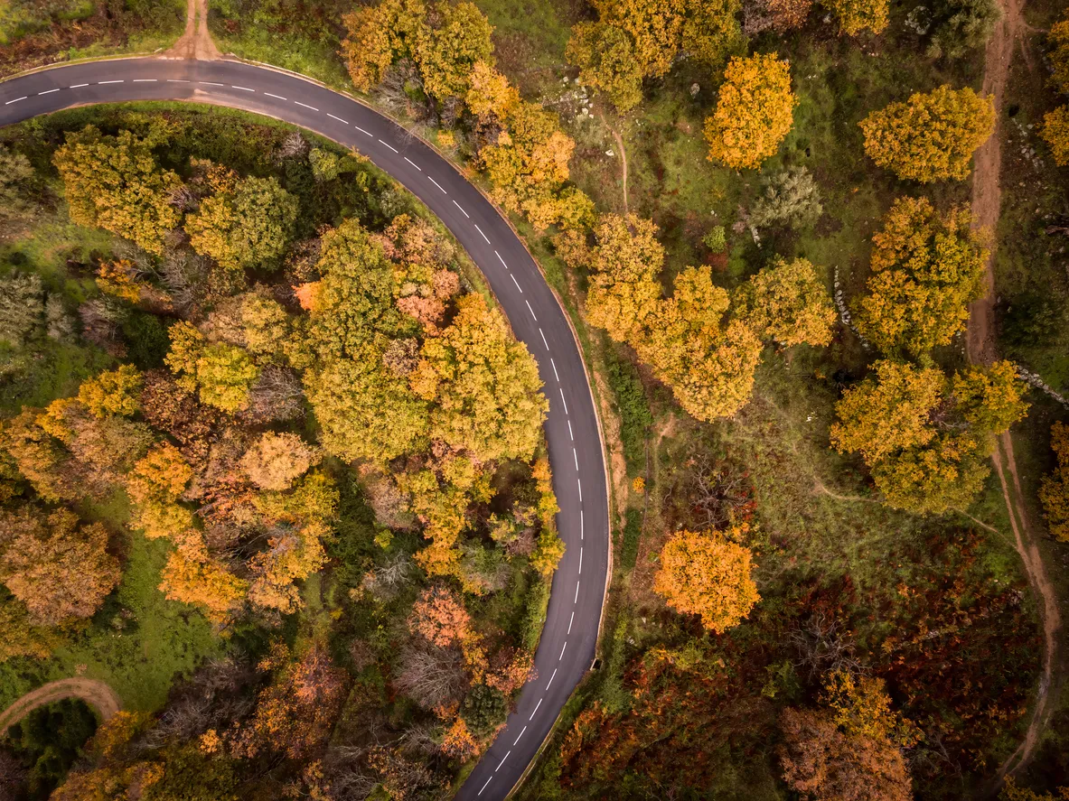  Route en Belagne, dans le Nord-Ouest de la Corse © iStock / joningall