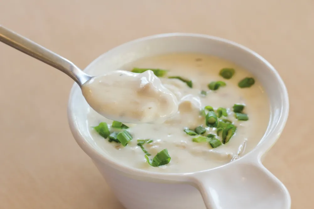 Clam chowder. 
©iStockphoto / EzumeImages