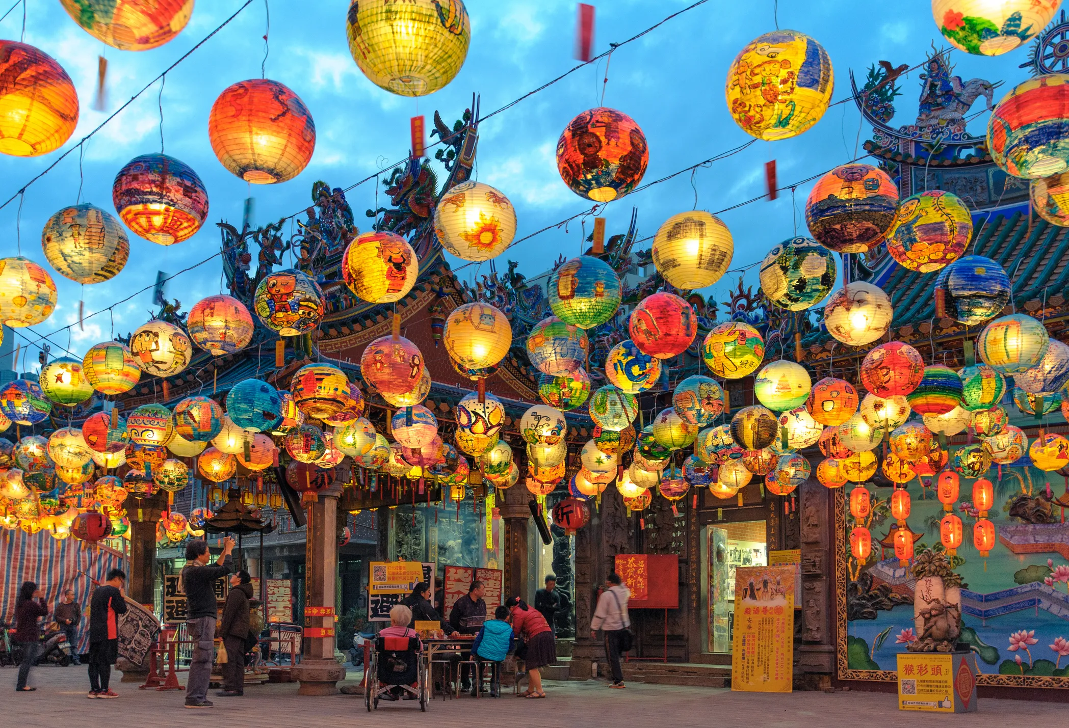Le nouvel an chinois au temple de Pu Ji à Tainan, Taïwan.  © iStock / RichieChan