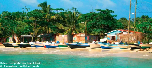 Bateaux de pêche aux Corn Islands | ©Dreamstime.com/Robert Lerich
