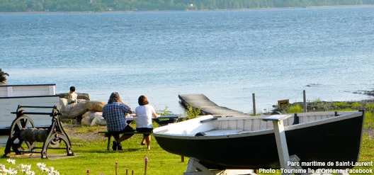 Parc maritime de Saint-Laurent | ©Tourisme Île d'Orléans